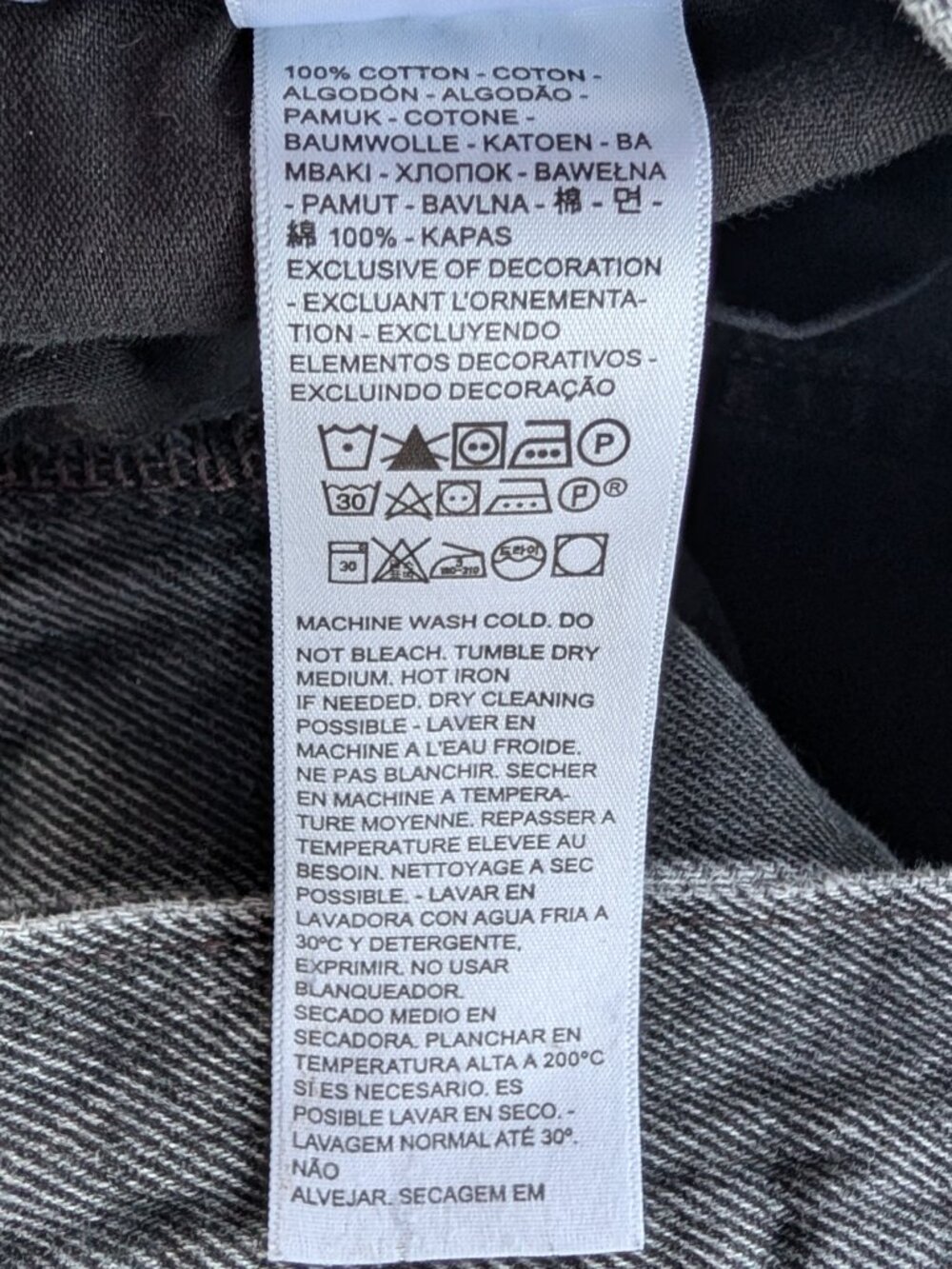Levi's women's baggy dad jeans 100 cotton faded black size 27 VGUC - Picture 13 of 14